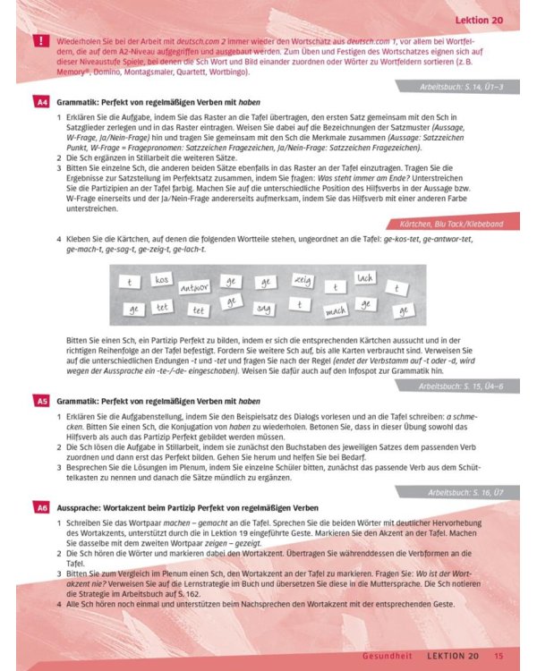 Deutsch.com 2. Lehrerhandbuch. Deutsch als Fremdsprache