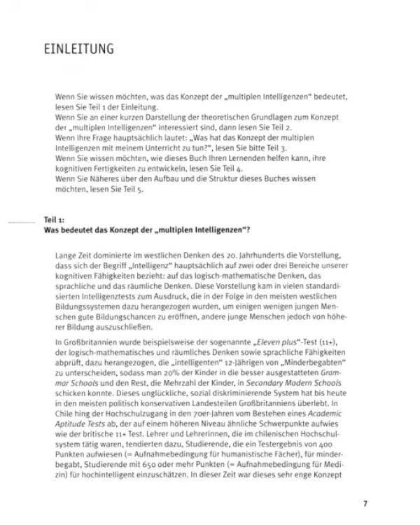 Multiple Intelligenzen im DaF-Unterricht. Aktivitäten für die Sekundarstufe