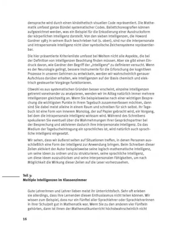Multiple Intelligenzen im DaF-Unterricht. Aktivitäten für die Sekundarstufe
