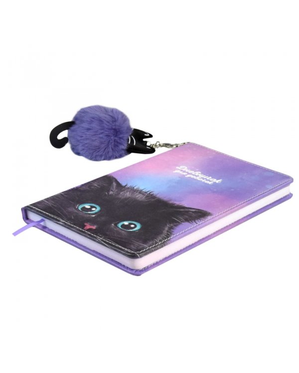 Дневничок для девочек. Чёрный котик, 96 листов, А6+