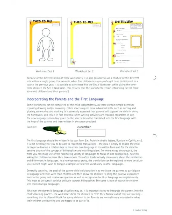 Kikus English. Worksheet Set 1. Language Learning for Children. English as a foreign language