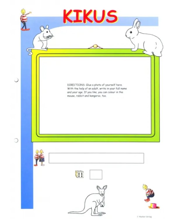 Kikus English. Worksheet Set 1. Language Learning for Children. English as a foreign language