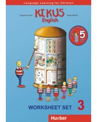 Kikus English. Worksheet Set 3. Language Learning for Children. English as a foreign language