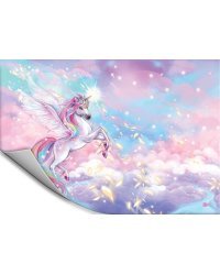 Пленка цветная для уроков труда Радужный единорог, 50х70