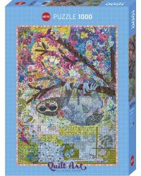 Puzzle-1000 Лоскутное искусство. Ленивец