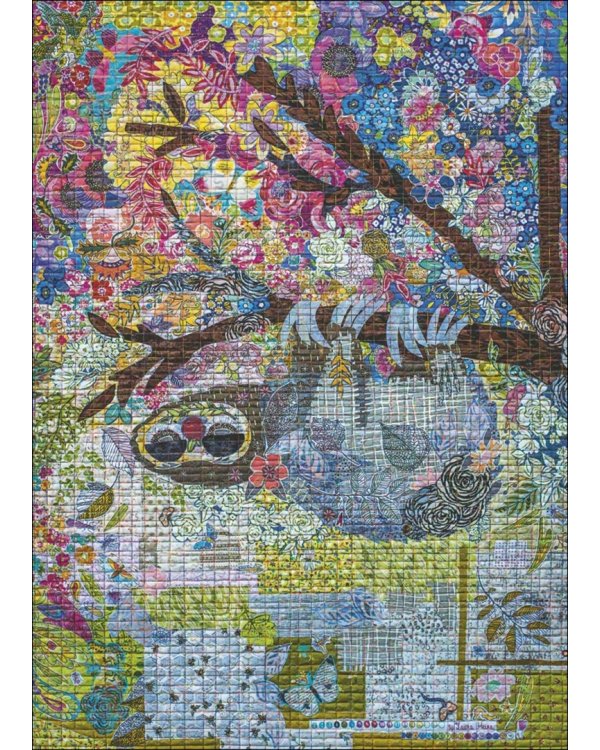 Puzzle-1000 Лоскутное искусство. Ленивец