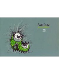 Альбом для рисования Гусеничка, 40 листов