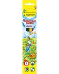 Карандаши цветные Волшебные сказки, 6 цветов