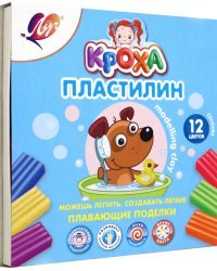 Пластилин плавающий Кроха, 12 цветов