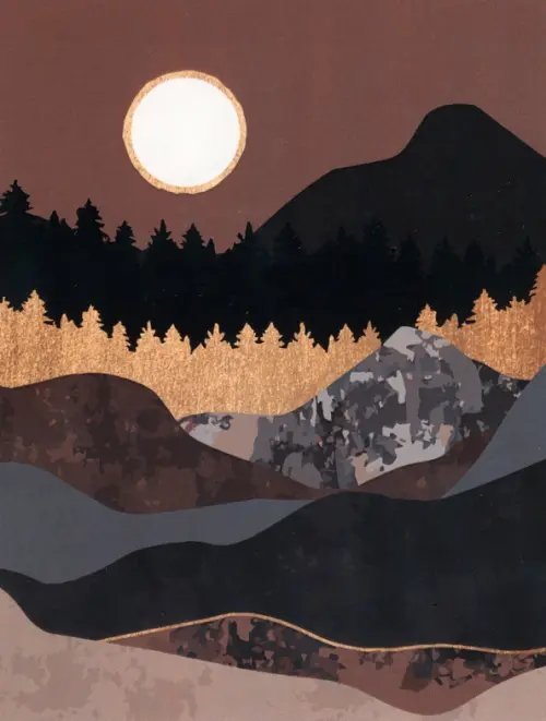 Картина по номерам на холсте Золото гор Картина по номерам на холсте Золото гор