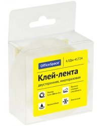 Клей-лента двухсторонняя, многоразовая, 30ммх1ммх1м
