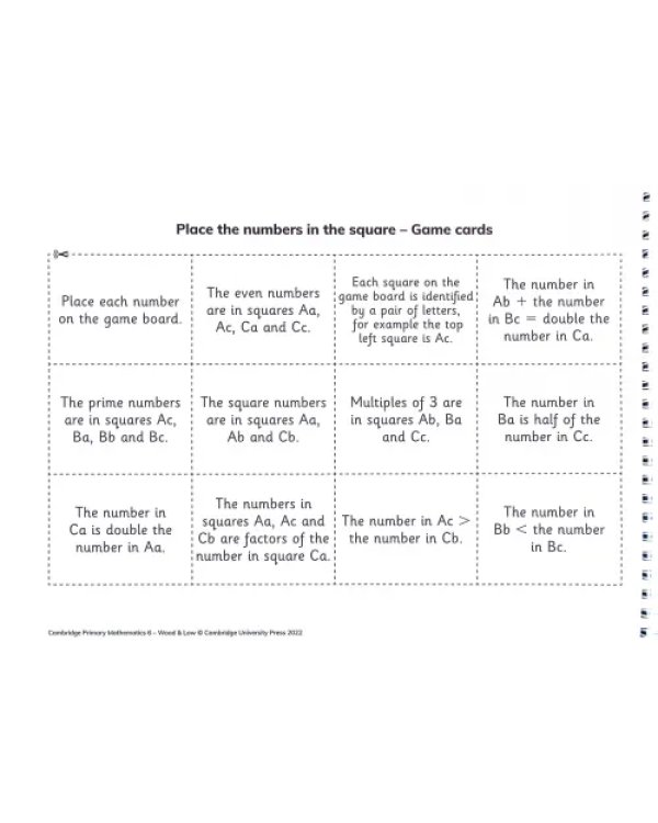 Cambridge Primary Mathematics. Games Book 6 with Digital Access