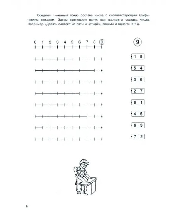 Рабочая тетрадь по обучению счету. Состав числа. Для детей 5-8 лет. Часть 2