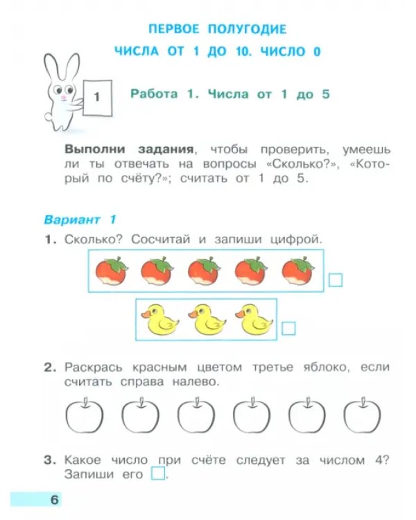 Математика. 1 класс. Тетрадь учебных достижений