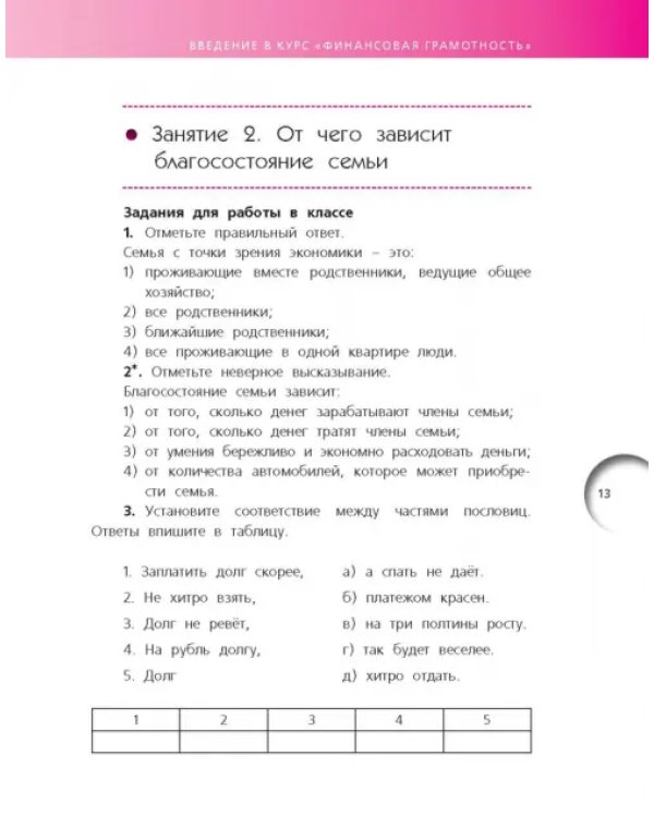 Финансовая грамотность. 5-7 классы. Рабочая тетрадь