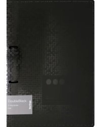 Папка на 2 кольцах "DoubleBlack", черная (RB4_2D701)
