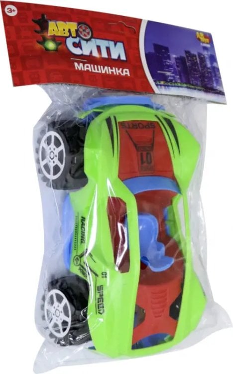 Машинка с заводным механизмом и световым эффектом Машинка с заводным механизмом и световым эффектом