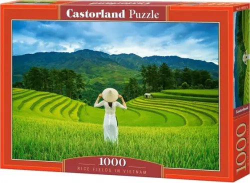 Puzzle, 1000 элементов Пазл Рисовые поля во Вьетнаме, 1000 элементов