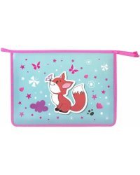 Папка для тетрадей на молнии Lovely Fox, А4