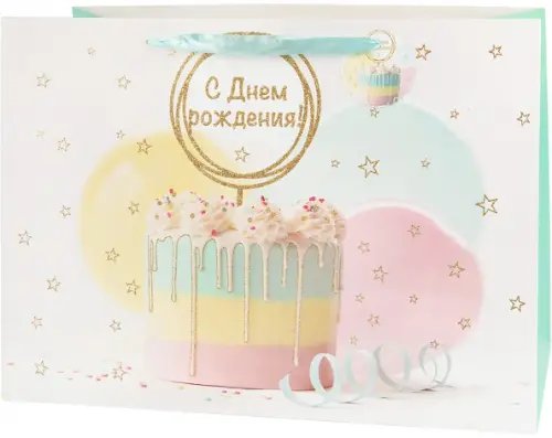 Пакет подарочный Голубой мрамор Basxxl 01 Пакет подарочный Голубой мрамор Basxxl 01