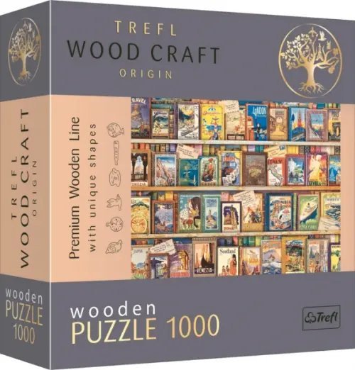 Puzzle-1000 деревянные Puzzle-1000 Путеводители по миру, деревянный