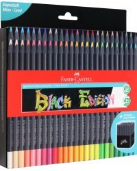 Карандаши цветные Black Edition, 50 цветов