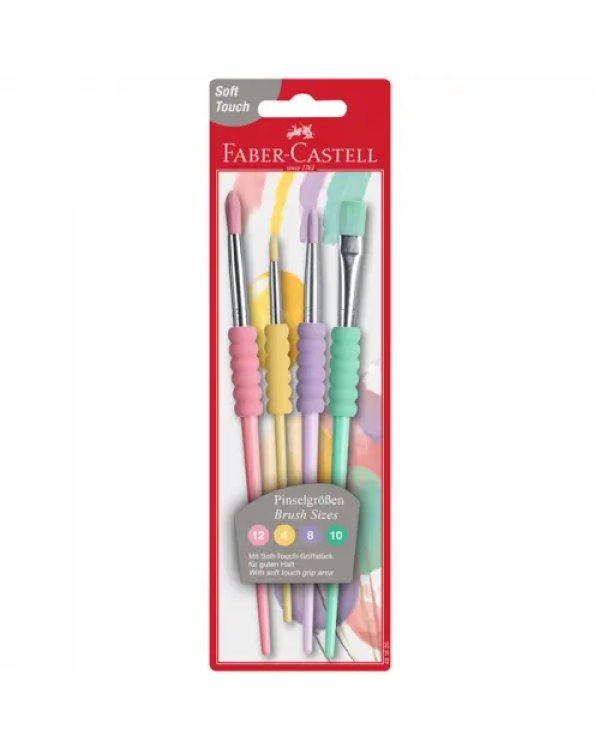 Набор кистей Soft touch Pastel, 4 шт
