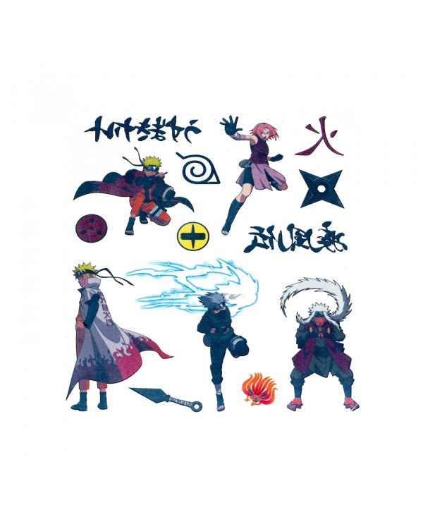 Татуировки переводные Naruto