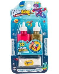 Малый набор Aqua Slime из цветного геля, золотой с розовым