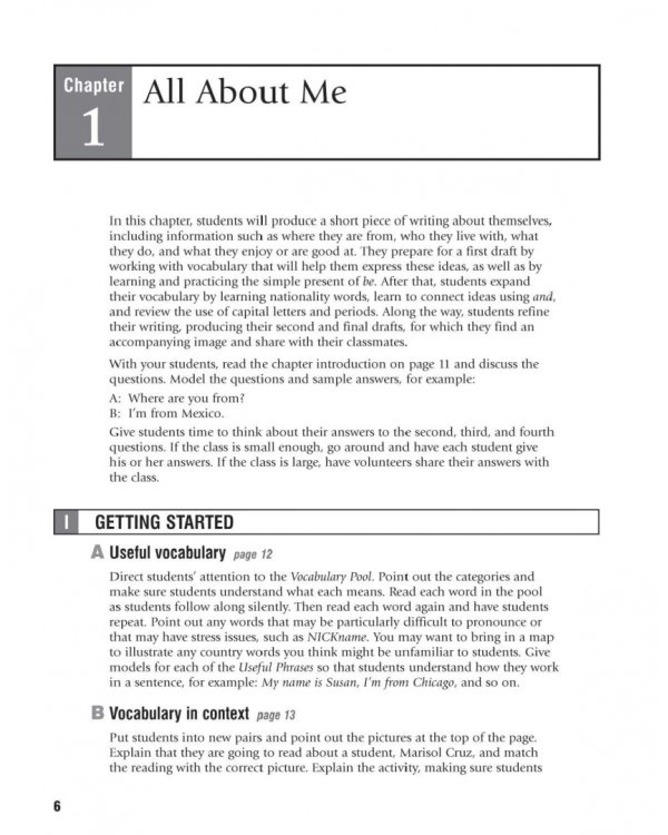 Writers at Work. From Sentence to Paragraph Teacher's Manual