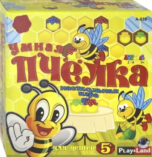 Обложка книги «Умная пчелка. Настольная игра для детей 5+»