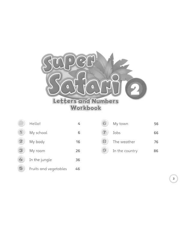 Super Safari. American English. Level 2. Letters and Numbers Workbook