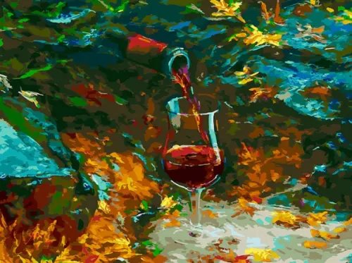 Живопись на холсте Истина в вине, 30х40 см Живопись на холсте Истина в вине, 30х40 см