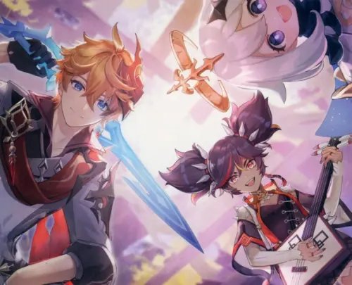 Картины для раскрашивания по номерам Картина для раскрашивания по номерам Геншин. Воины лабиринта