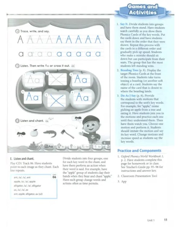Oxford Phonics World. Level 1. Teacher's Guide with Classroom Presentation Tool