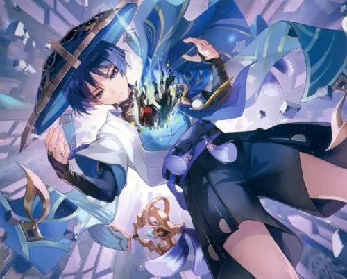 Картины для раскрашивания по номерам Картина для раскрашивания по номерам Геншин. Странник