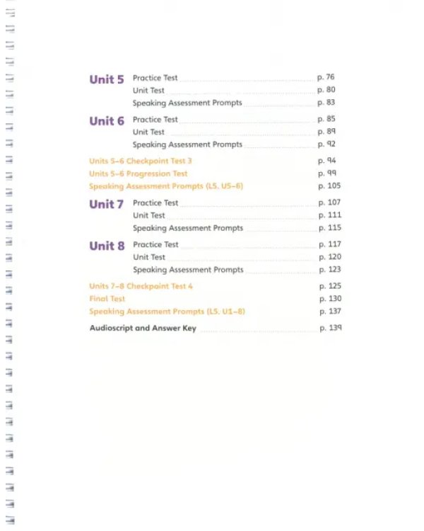 English Code. Level 5. Assessment Book