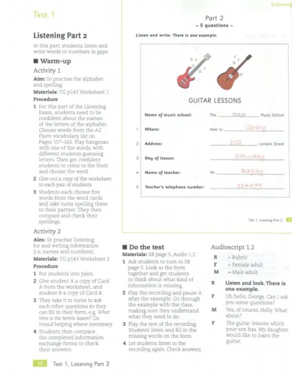 Practice Tests Plus. 2nd Edition. A2 Flyers. Teacher's Guide