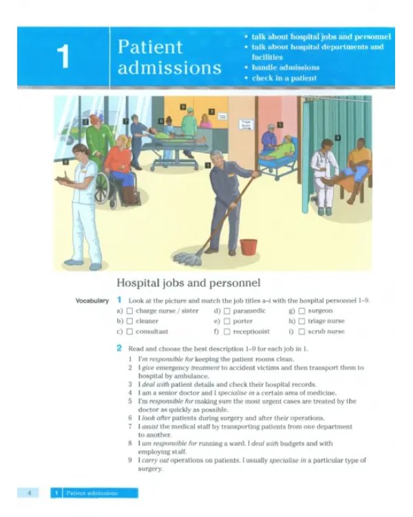 English for Nursing. Level 2. Coursebook + CD