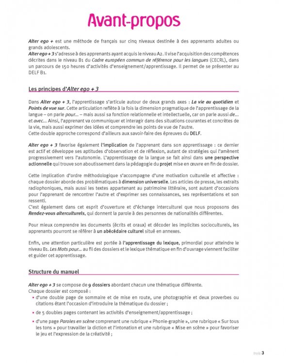 Alter Ego + 3. B1. Livre de l'élève + CD-ROM