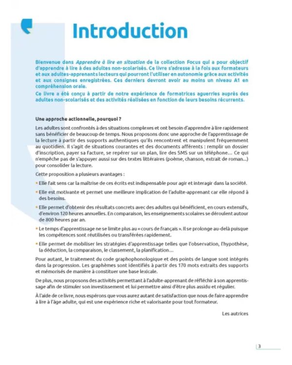 Focus. Apprendre à lire en situation. Adultes débutants + corriges