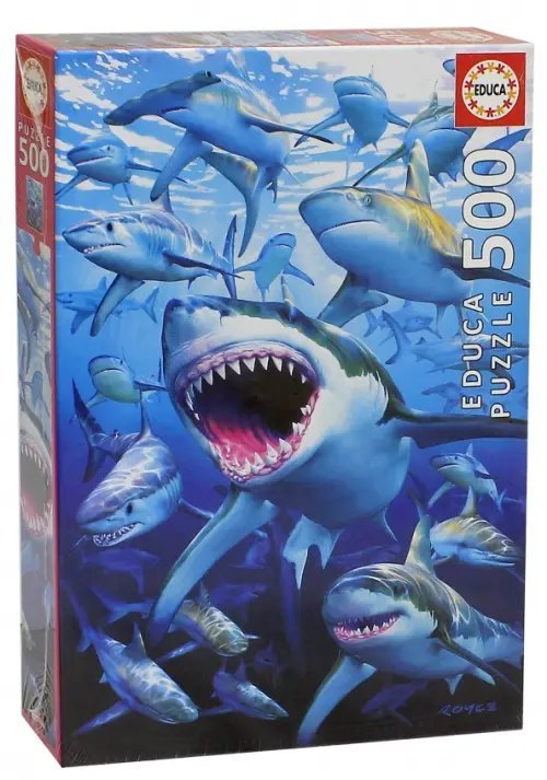 Пазлы 500 деталей Пазл-500 Стая акул