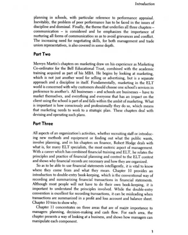 Management in English Language Teaching
