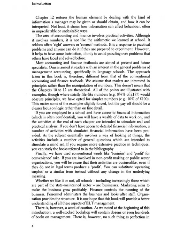 Management in English Language Teaching