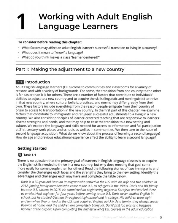 Teaching Adult English Language Learners. A Practical Introduction