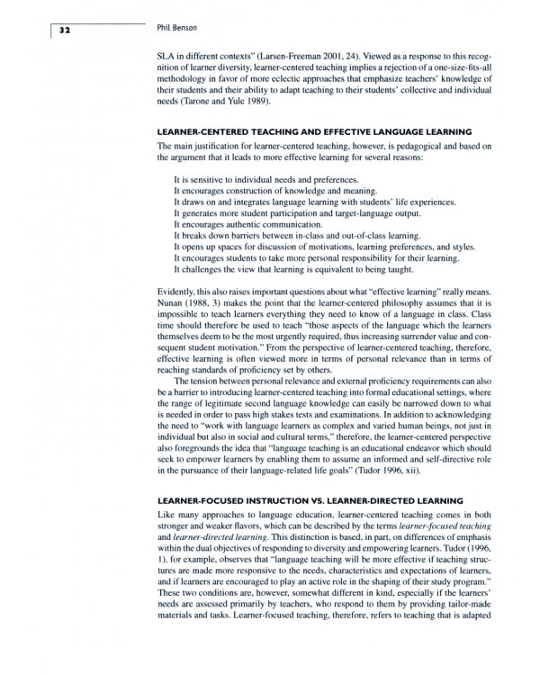 The Cambridge Guide to Pedagogy and Practice in Second Language Teaching
