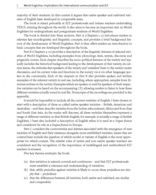 World Englishes +AudioCD. Implications for International Communication and English Language Teaching