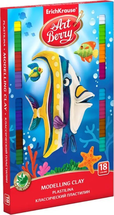 Пластилин со стеком ArtBerry, 18 цветов Пластилин со стеком ArtBerry, 18 цветов