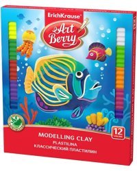 Пластилин со стеком ArtBerry, 12 цветов