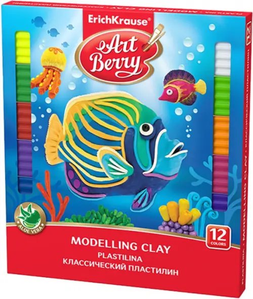 Пластилин со стеком ArtBerry, 12 цветов Пластилин со стеком ArtBerry, 12 цветов